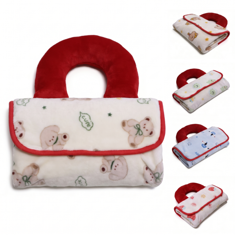 Handbag Multi-Functional Flannel Blanket