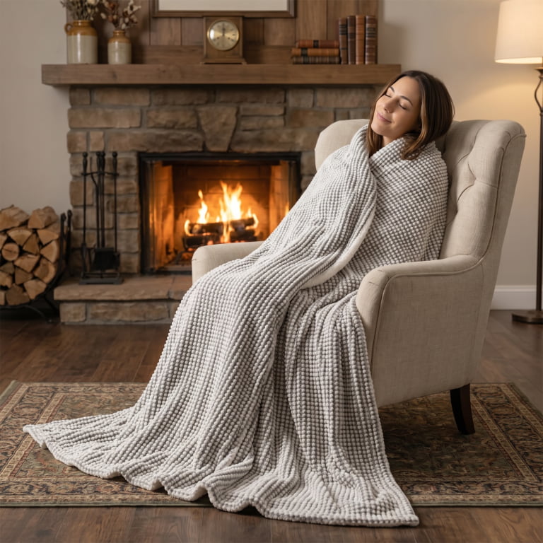 New Double Jacquard Pineapple Blanket