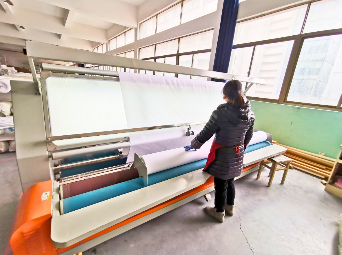 High-end quilting machines in operation