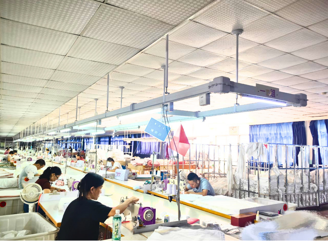 Raw material warehouse and fabric storage