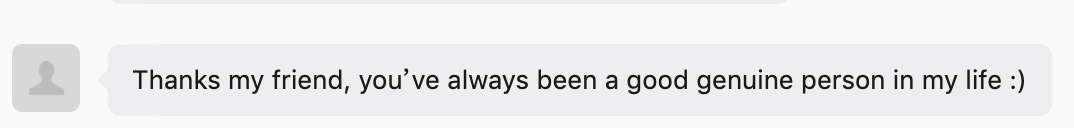 Customer feedback screenshot from WeChat